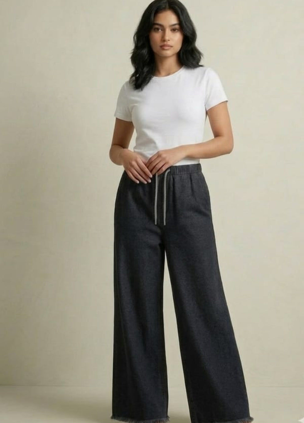 0000 Black Denim Jeans For Her
